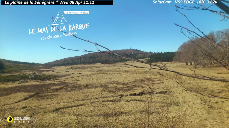 Webcam La plaine de la Sénégrère fr - solarcam.fr