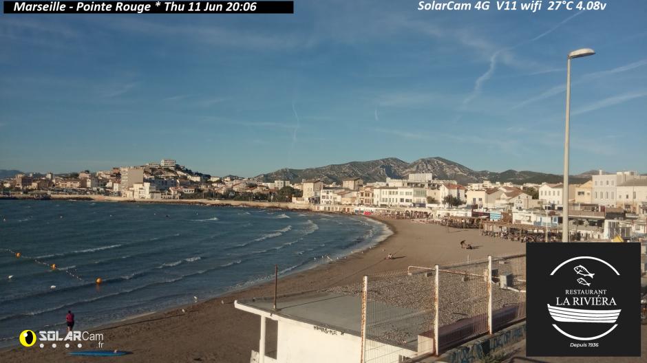Webcam Marseille - Pointe Rouge fr - solarcam.fr