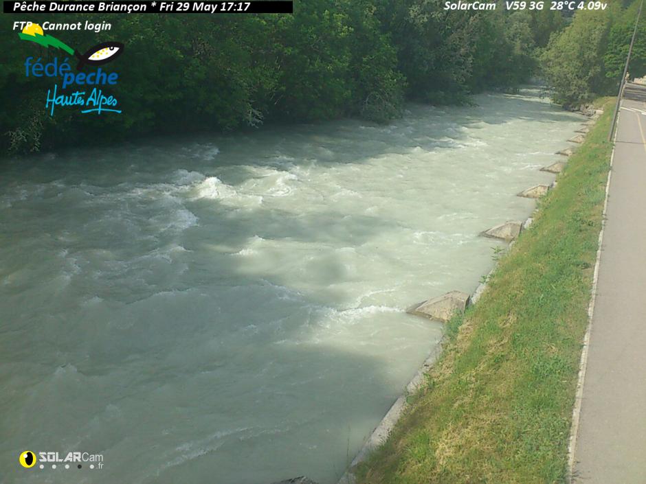 Webcam Pêche Durance Briançon fr - solarcam.fr