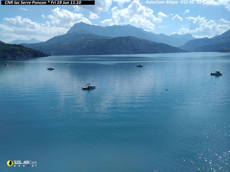 Webcam CNR lac Serre Poncon fr - solarcam.fr
