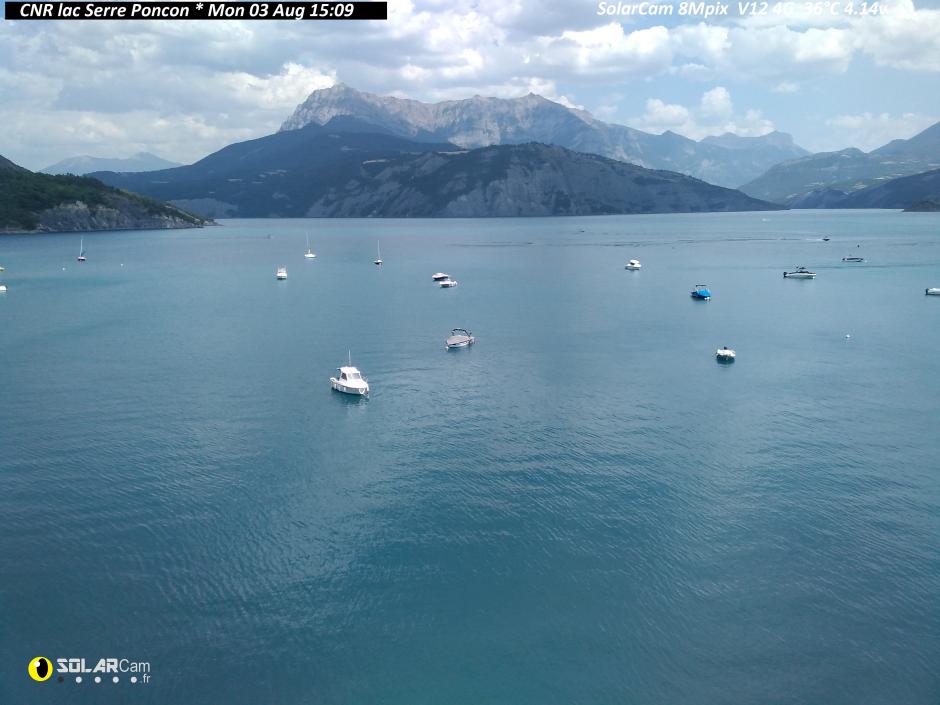 Webcam CNR lac Serre Poncon fr - solarcam.fr