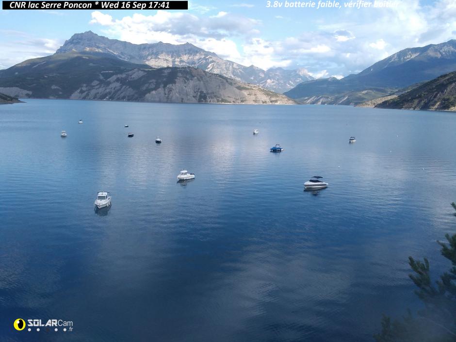 Webcam CNR lac Serre Poncon fr - solarcam.fr