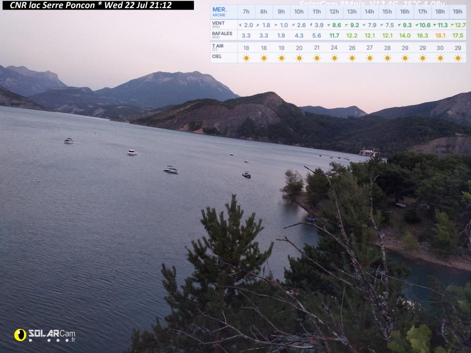Webcam CNR lac Serre Poncon fr - solarcam.fr