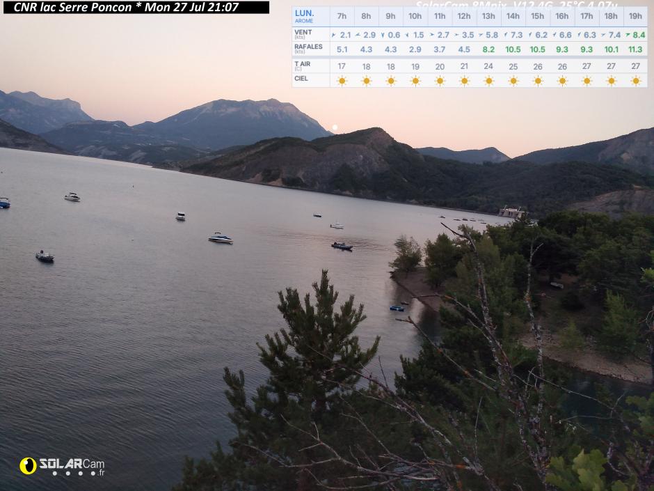 Webcam CNR lac Serre Poncon fr - solarcam.fr