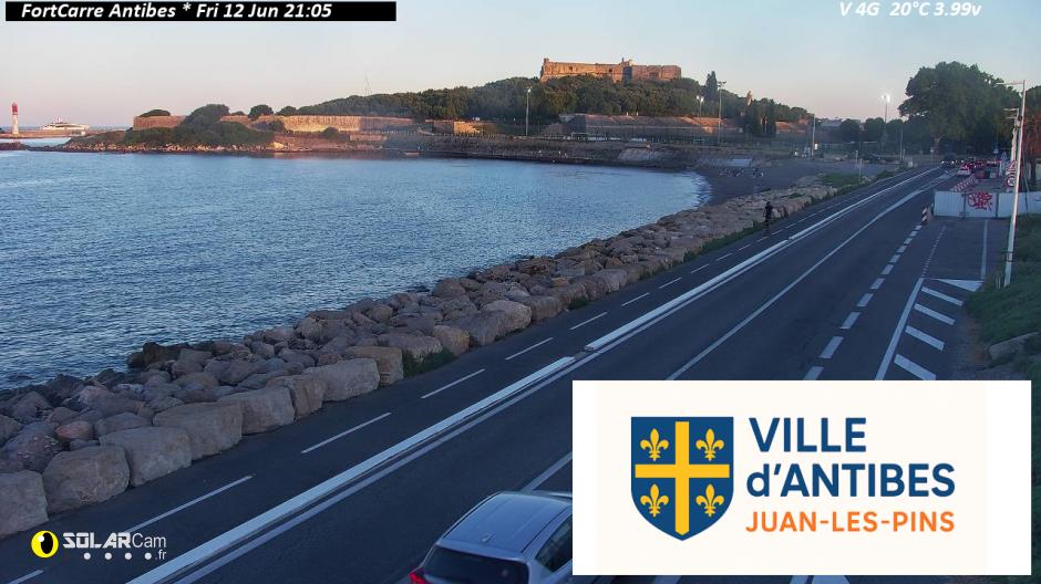 Webcam FortCarre Antibes fr - solarcam.fr