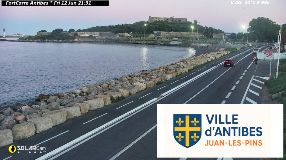 Webcam FortCarre Antibes fr - solarcam.fr