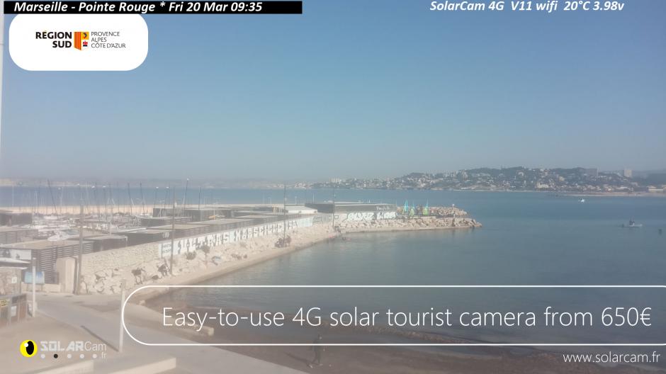 Webcam Marseille - Pointe Rouge fr - solarcam.fr