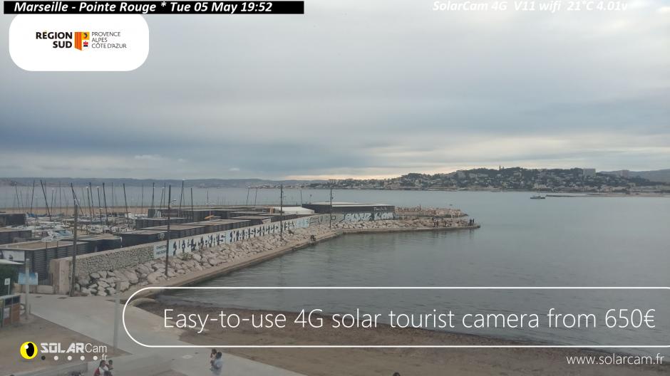 Webcam Marseille - Pointe Rouge fr - solarcam.fr