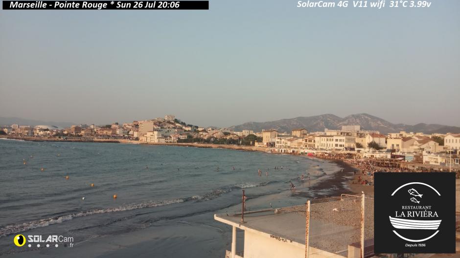 Webcam Marseille - Pointe Rouge fr - solarcam.fr