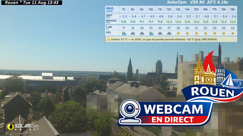 Webcam Rouen fr - solarcam.fr