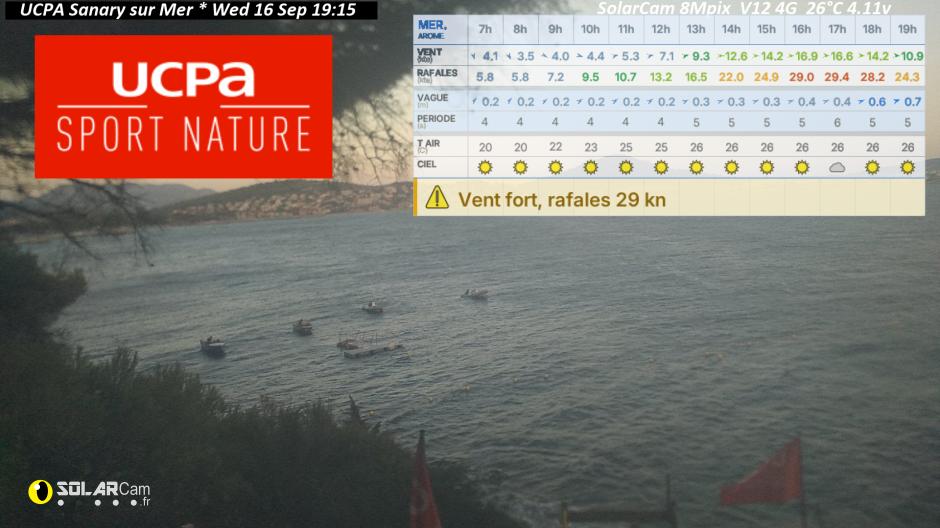 Webcam UCPA Sanary sur Mer fr - solarcam.fr