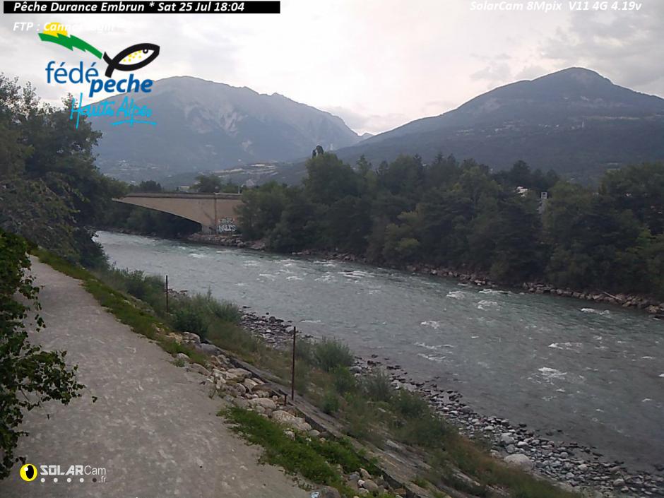 Webcam Pêche Durance Embrun fr - solarcam.fr