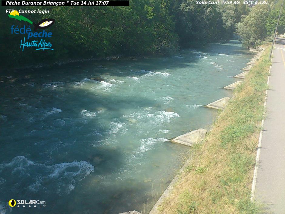 Webcam Pêche Durance Briançon fr - solarcam.fr
